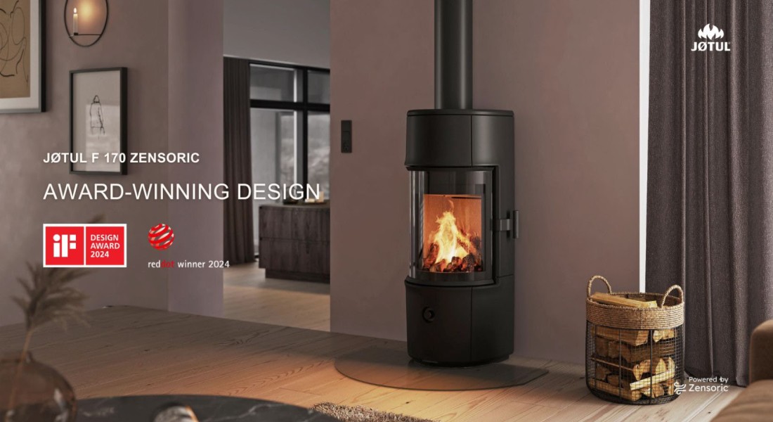 Moderne houtkachels met Scandinavisch design: de prijswinnende Jøtul F 170 Serie