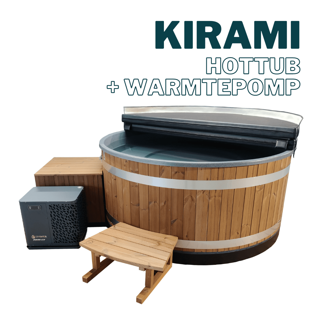 Kirami hottub met warmtepomp