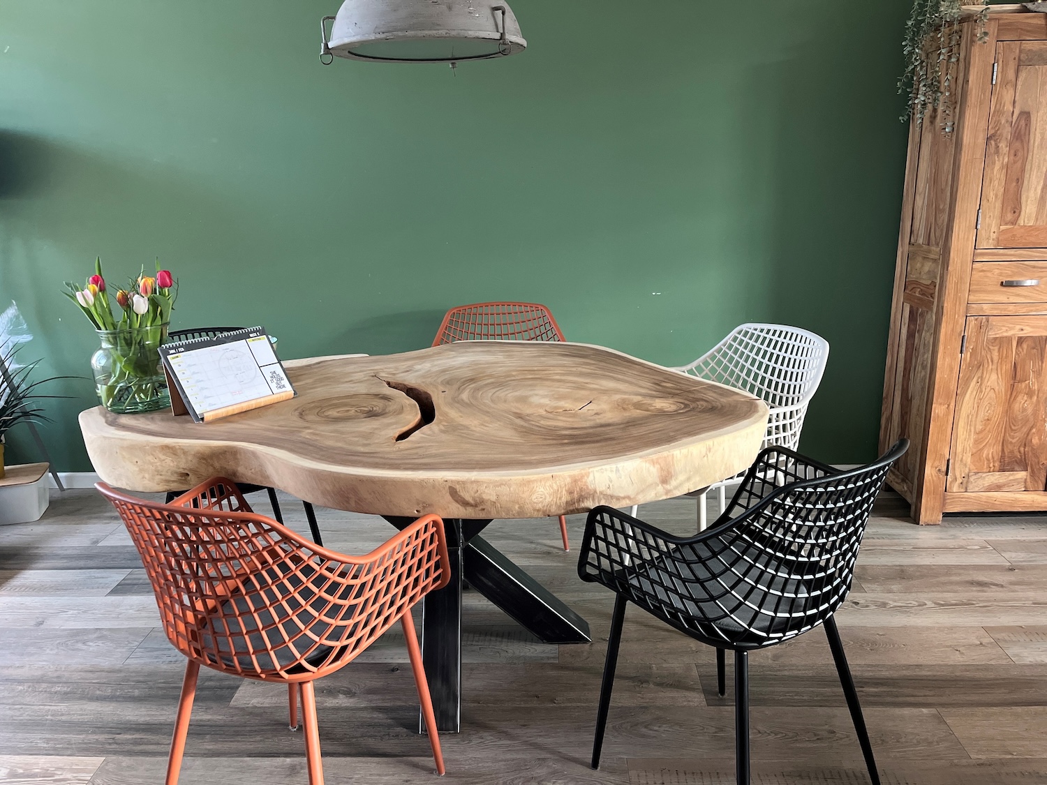 Ronde boomstamtafel | Puurteak