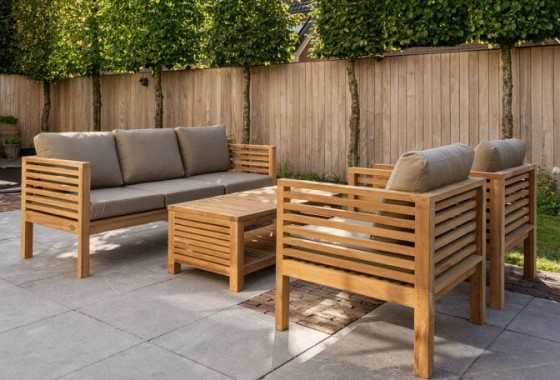 4 persoons loungeset Palermo | Puurteak - Puurteak