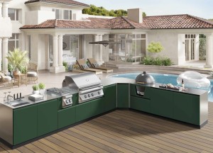 Buitenkeuken Casanova L-vorm - Officina Buitenkeukens