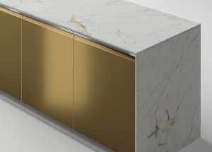 Buitenkeuken met Marazzi werkblad - Officina Buitenkeukens