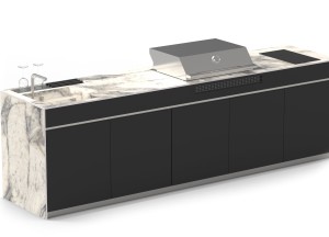 Buitenkeuken met Marazzi werkblad