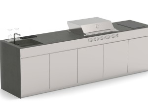 Buitenkeuken met Marazzi werkblad