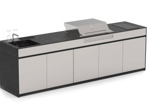 Buitenkeuken met Marazzi werkblad