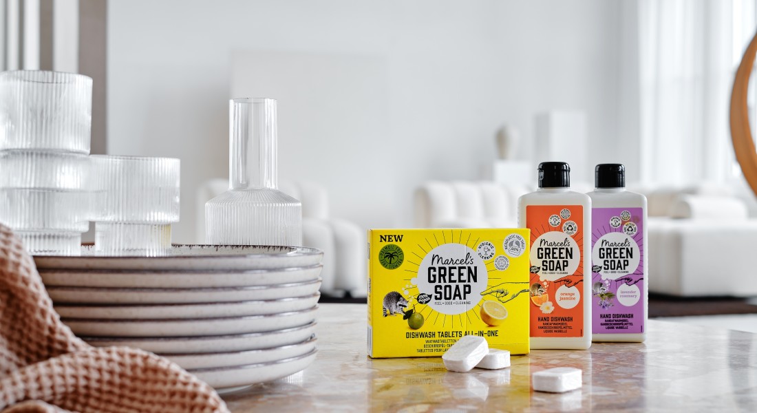 Duurzaam afwassen met Marcel’s Green Soap