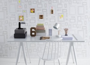 Creëer een kunstwerk op de muur met behang Frames - Profijt woonmagazine