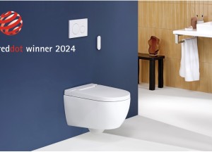 Geberit AquaClean Alba douchewc wint Red Dot Award 2024 - Geberit