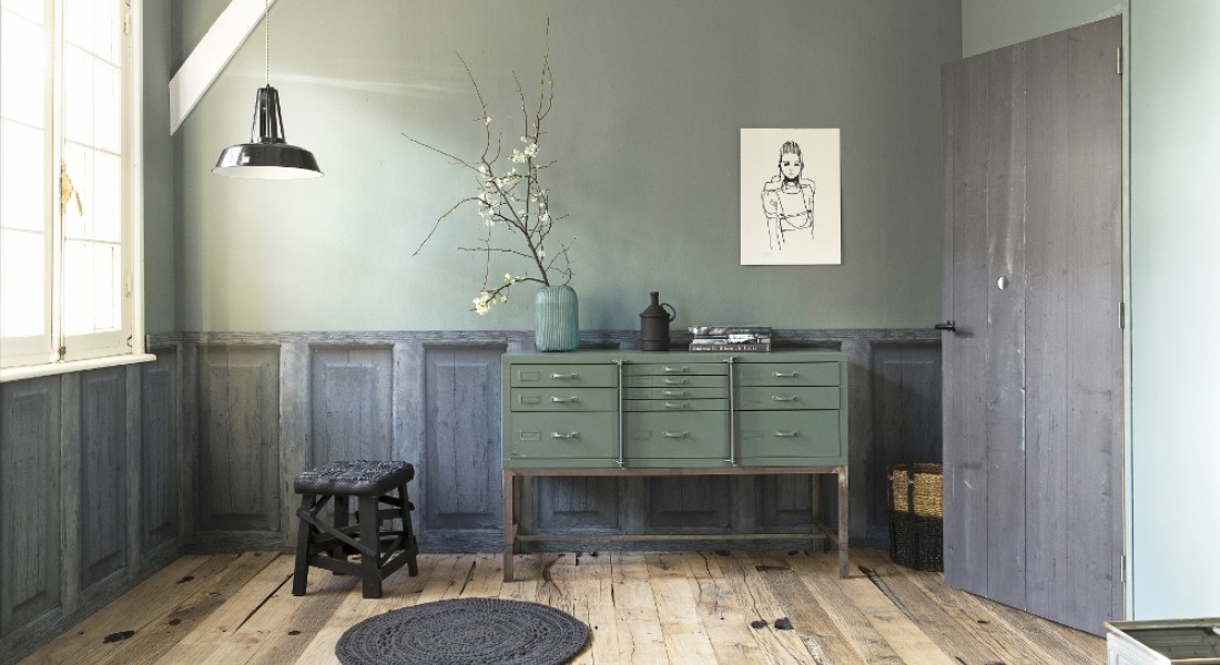 Een stoere look met behang van Graham & Brown