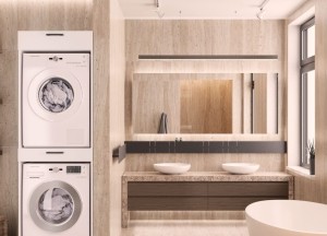 Organiseer je badkamer met een wasmachinekast van Wasombouw - Wasombouw