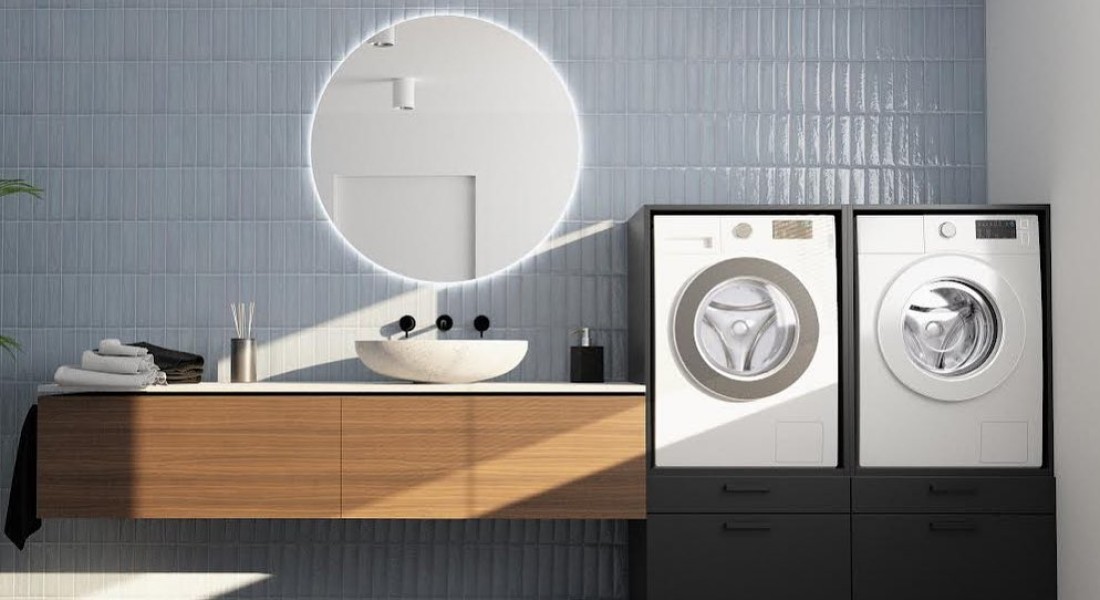 Een wasmachine in je badkamer? Dat kan!