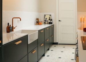 Mosaic Hexagon Plain Bottocino | Designtegels.nl - 