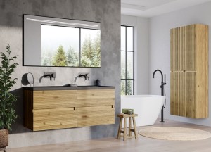 Massief eiken badmeubel Victoria | H&R Badmeubelen