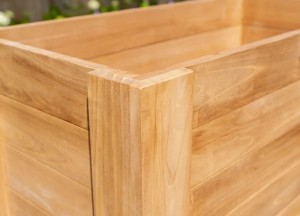 Teakhouten plantenbak 50x100x70cm | Puurteak