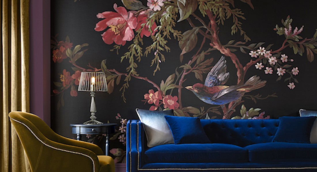 Behang als muurschildering