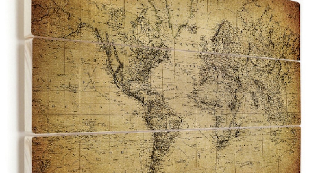 Voor elk interieur een wereldkaart