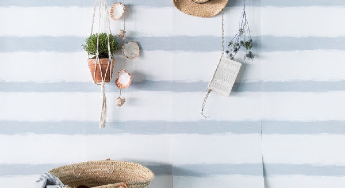 Het leven aan de kust met deze behangtrend