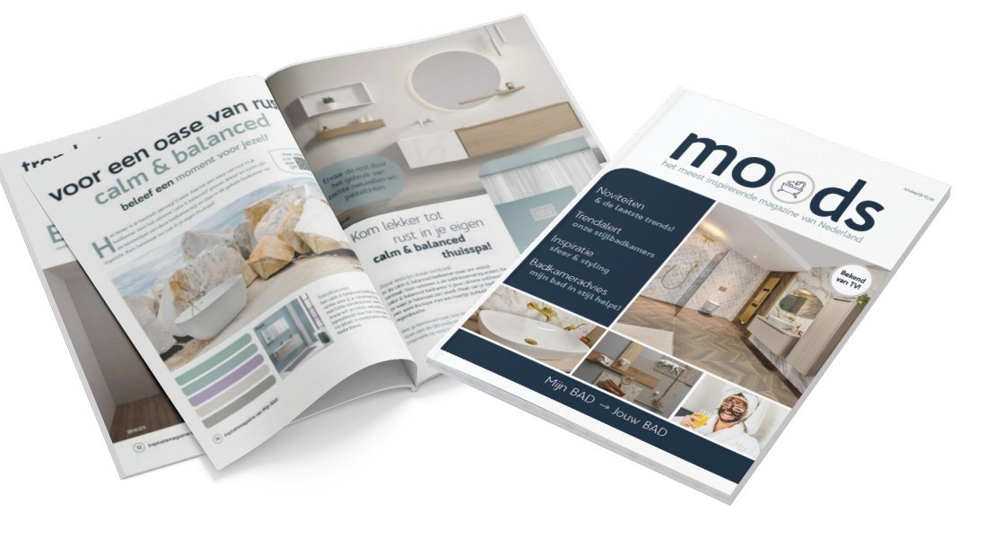 Het vernieuwde Moods Magazine voor badkamerinspiratie