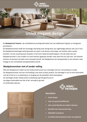 Waalpatroon® Brochure downloaden