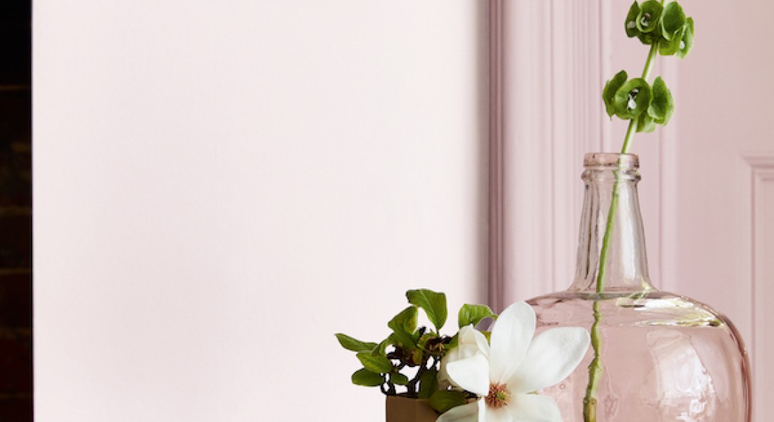 Steun Pink Ribbon met roze in huis