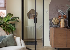 Minimalistische stalen deur met glas | MK Stalen Deuren - 