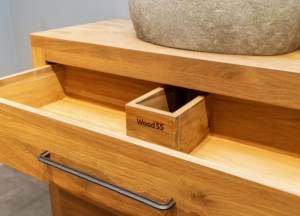 Compleet wastafelmeubel 110cm | Puurteak