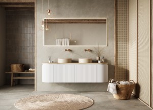 Zachte lijnen voor een stijlvolle badkamer - H&R Badmeubelen