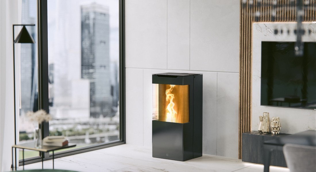 3x moderne pelletkachels