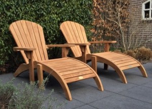 Ligstoel Riviera | Puurteak - Puurteak tuinmeubelen