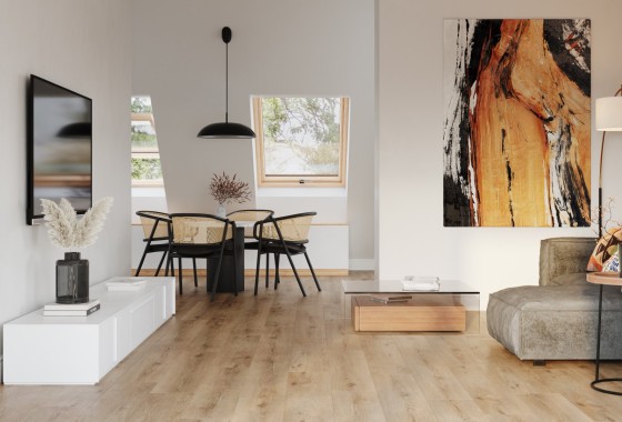 Parquetvinyl Tigris PVC-planken met realistische houtstructuur voor rustige kleurvariaties - Parquetvinyl