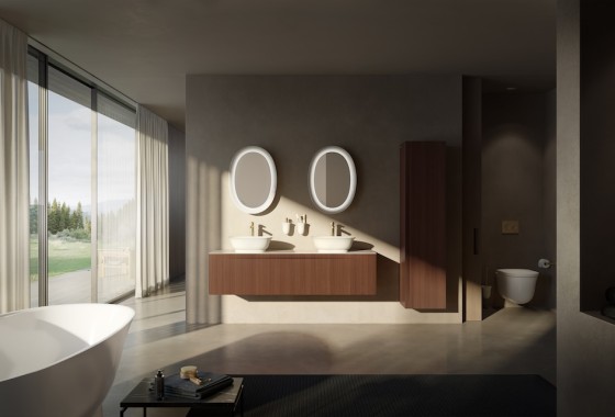 Ronde vormen in de badkamer: zacht en tijdloos - LAUFEN