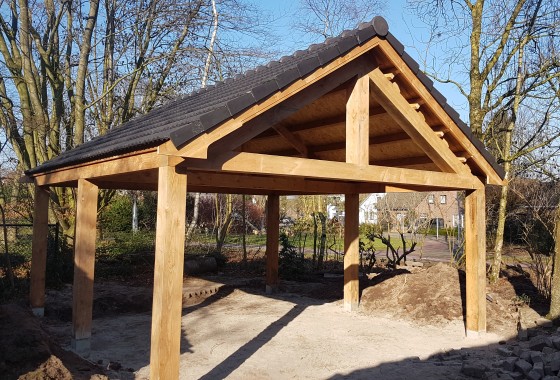 Houten overkapping | MG Houtbouw - MG Houtbouw