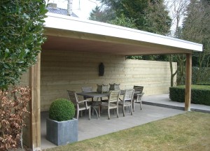 Houten overkapping | MG Houtbouw