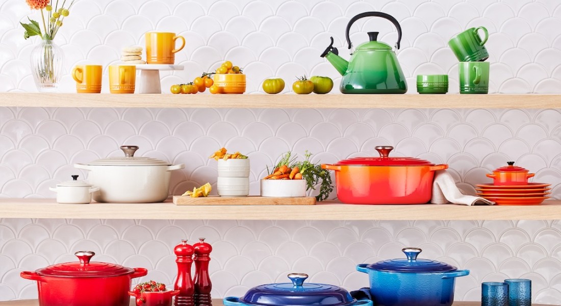 100 jaar Le Creuset: een pan met een gouden randje
