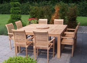 Tuinset Venice met stoelen Lucca | Puurteak - Puurteak