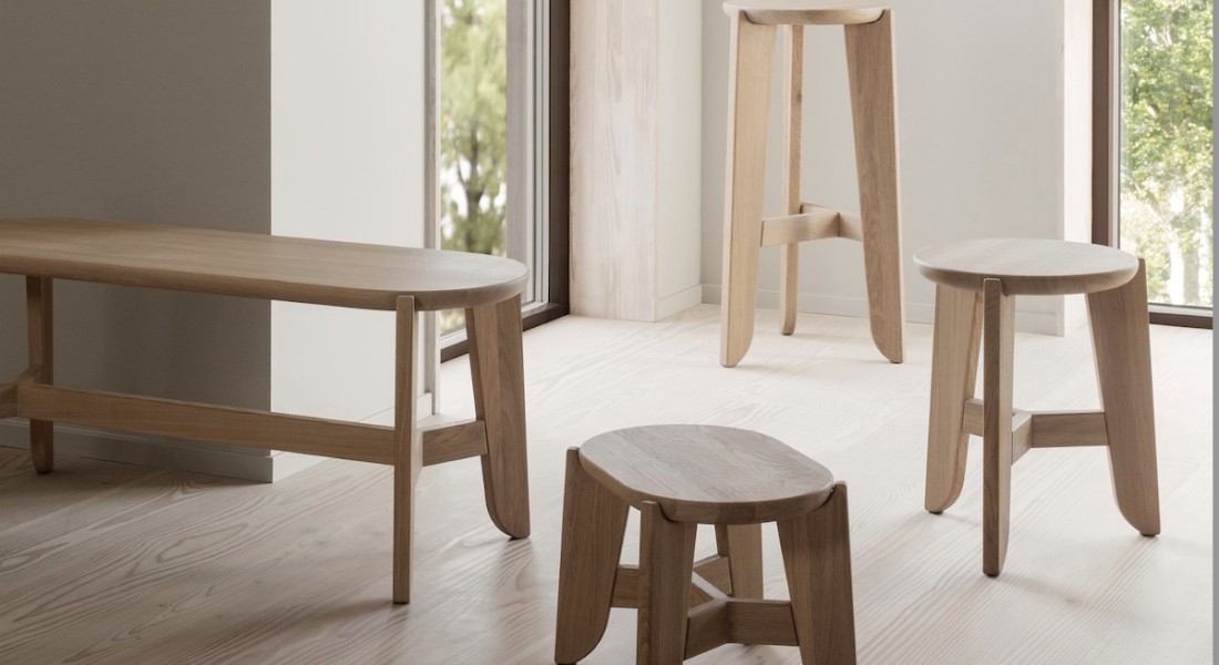 Robuuste eikenhouten krukjes serie