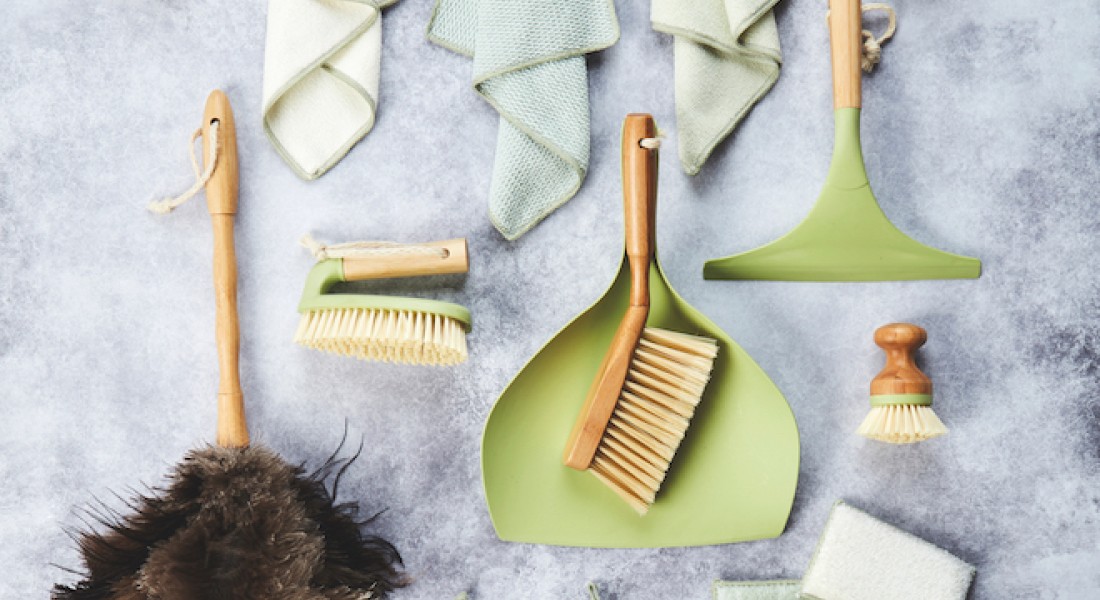 Schoonmaken met bamboe