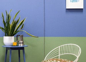 De lente in kleuren op de muur - 