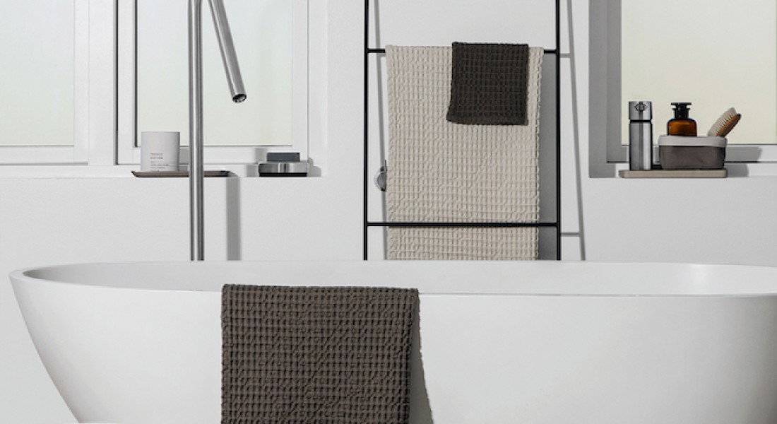 Scandinavische touch in de badkamer