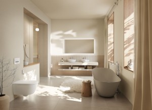 Beige is terug: de kleur Almond verovert de badkamer - Villeroy & Boch