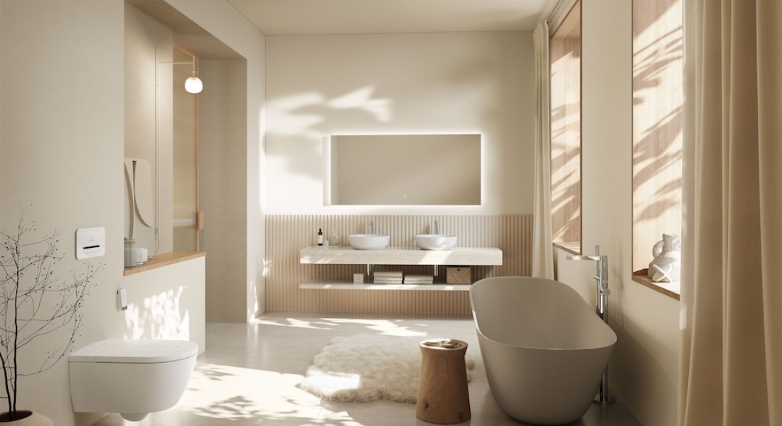 Beige is terug: de kleur Almond verovert de badkamer