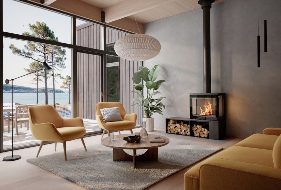 Een haard met rust, warmte en een strak design - Attika