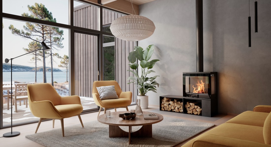 Een haard met rust, warmte en een strak design