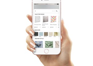 Nieuwe app, visualiseer met patronen en kleuren aan de muur - 