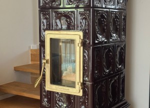 Keramische designkachel Liberty 3rd size in Melanzana