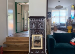 Keramische designkachel Liberty 3rd size in Melanzana