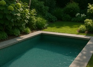 Zomer in je achtertuin: mozaïek bij het zwembad - 