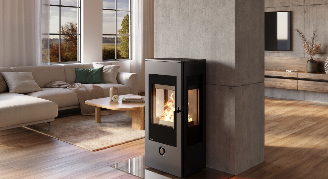 Slim verwarmen met hout dankzij automatische luchtregeling