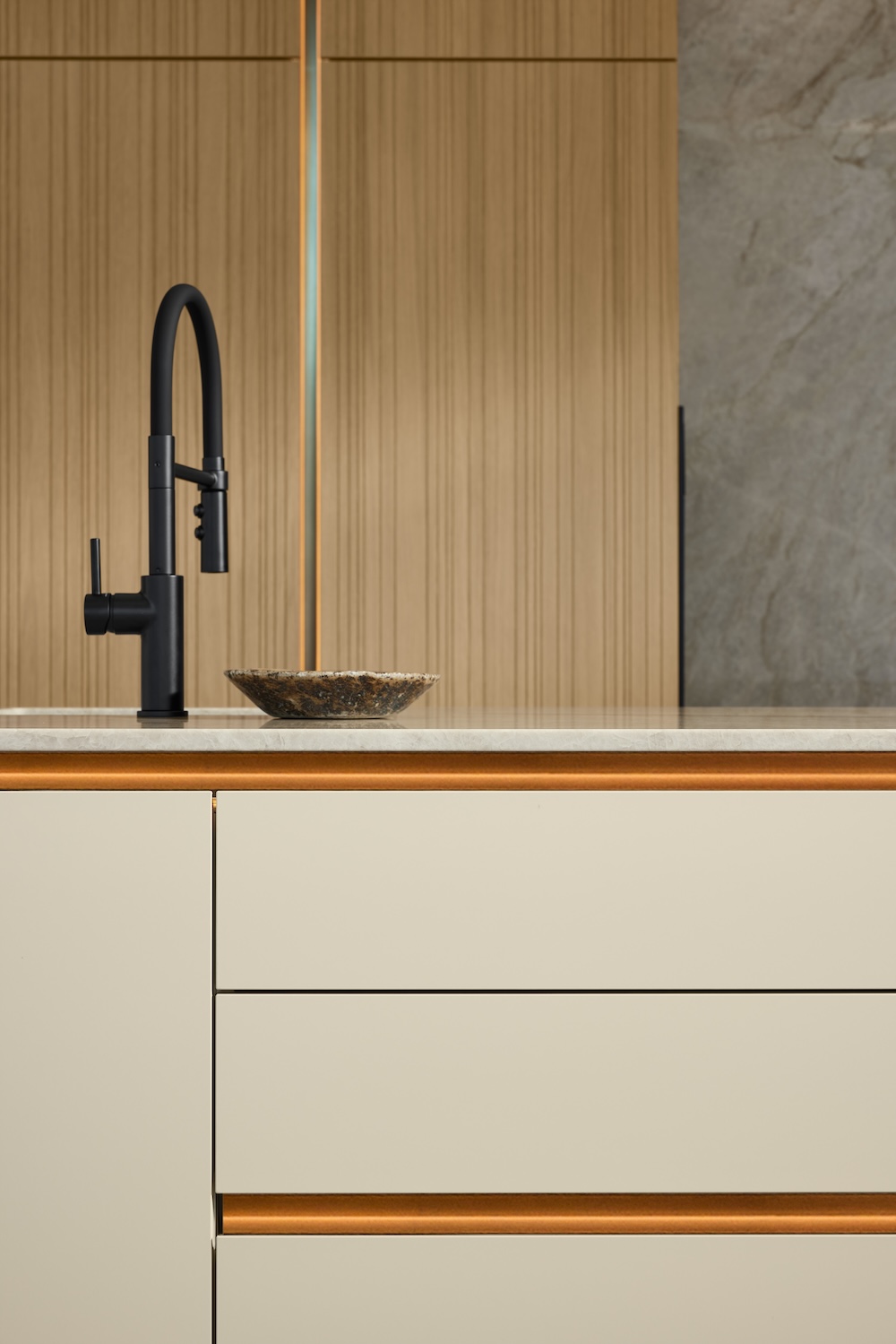 Greeplijstprofiel in geborsteld messing | i-luminate