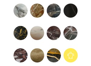 Rocky marmer wastafel | Tortu